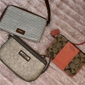 bundle of brand name small wristlets